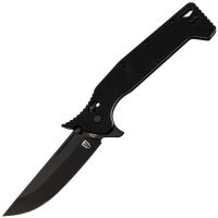 Складной нож Obertech ns-02 Normal straight black blade, сталь VG-10, рукоять G10, черный