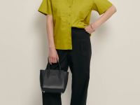 Брюки прямого кроя с добавлением льна