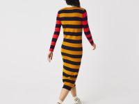 Женское платье-поло Lacoste в полоску