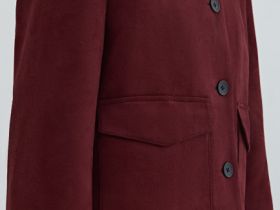 Укороченный жакет из искусственной замши, Фиолетовый