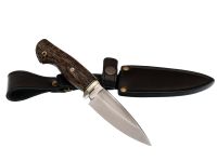 Охотничий нож Ястреб, сталь N690, рукоять стабилизированная пальма