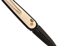 Складной нож SRM 251MB-GT2 black Ti-coat сталь N690, рукоять White G10/Aluminium