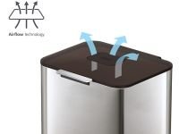 Joseph Joseph Контейнер для мусора с двумя баками 60 л металлик Totem Max Joseph Joseph