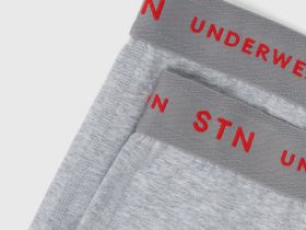 Трусы-транки, 2 шт., Серый