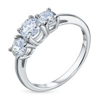 Кольцо из белого золота э4712кц08220611