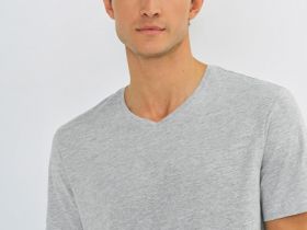 Футболка с V-образным вырезом, Серый