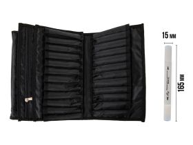 Пенал для маркеров VISTA-ARTISTA на 48 шт, 16 x 28 x 11 см, 100% нейлон, черный