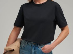 Удлиненная футболка прямого кроя