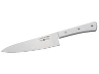 Набор из 4-х кухонных ножей Hatamoto Sakana WJPS-003, сталь AUS-8, рукоять ABS-пластик, белый