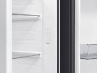 Холодильник Samsung Side-by-Side с автоматически открывающимися дверьми, 646 л Черное стекло