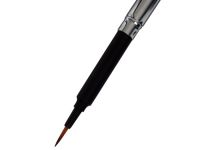 Кисть синтетика имитация колонка №2 круглая Roubloff ручка складная хромированная, покрытие обоймы s