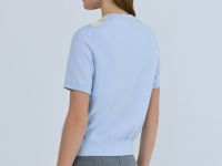 Кардиган с ромбами, Голубой