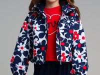 Куртка текстильная с полиуретановым покрытием для девочек (ветровка)