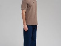 Поло свободного кроя из хлопкового трикотажа