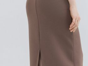 Прямая юбка, Коричневый