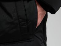 Пуховое пальто с накладными карманами