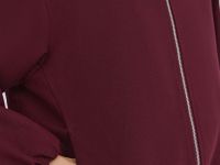 Льняной бомбер на молнии, Фиолетовый