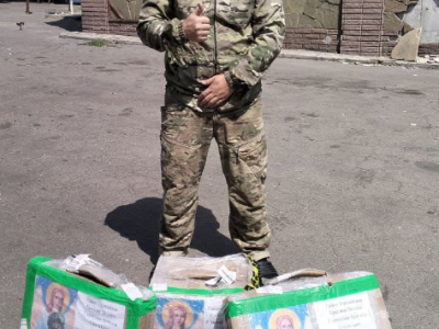Боец из Арылаха благодарит за посылки