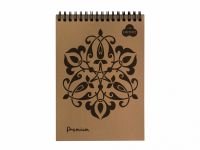 Блокнот для пастели Лилия Холдинг "Premium" А4 30 л на пружине (серый жемчуг) "Pearl grey"