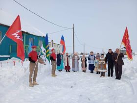В наслегах Абыйского района Якутии проходит эстафета Знамени Победы