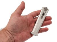 Автоматический нож Daggerr Кощей Slim SW, сталь D2, рукоять белый алюминий