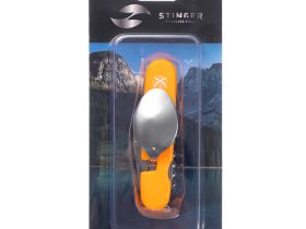 Нож перочинный Stinger 109 мм, 8 функций, оранжевый, в блистере