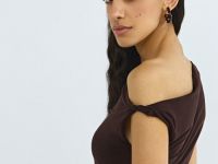 Топ на одно плечо, Коричневый