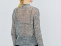 Полупрозрачный джемпер с шерстью альпака, Серый