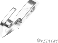 Держатель заднего переключателя "петух" Meta №18 фрезерованный (серебристый)