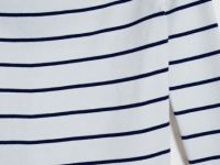 Лонгслив в полоску с открытыми плечами, Белый