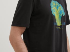 Футболка прямого силуэта с принтом