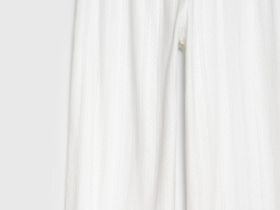 Пижамные брюки из ажурного трикотажа, Белый