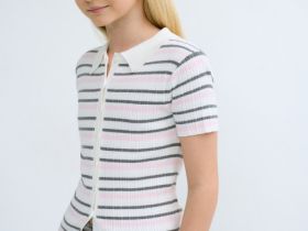 Джемпер с коротким рукавом для девочек, Розовый