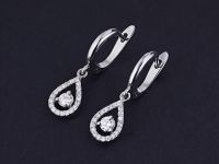 Серьги из белого золота с бриллиантами э0901сг06162800
