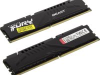 Модуль памяти DIMM 16Gb DDR5 PC5-44800 5600MHz Kingston Fury Beast Black (KF556C40BB-16)