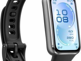 Умные часы HUAWEI Band 11 алюминевые тёмно-серые, с чёрным ремешком