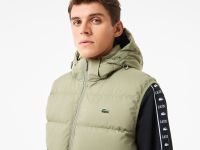 Мужской утеплённый жилет Lacoste с капюшоном