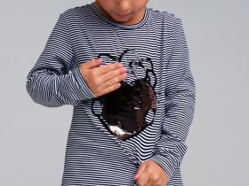 Фуфайка трикотажная для девочек (футболка с длинными рукавами)