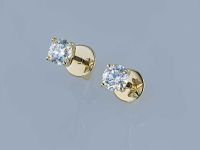 Пусеты из желтого золота э0312пс02164300