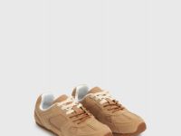 Кроссовки из натуральной кожи, Бежевый