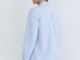 Рубашка из ткани оксфорд, Голубой