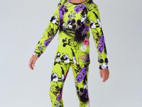 Термокомплект трикот. для девочек: фуфайка (футболка) с длин. рук, брюки для эпизод. использования