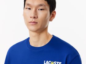 Футболка из плотного хлопка Lacoste унисекс