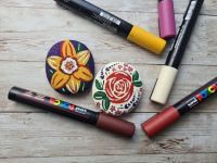 Набор маркеров POSCA PC-5M "Насыщенные цвета" 6 шт, в пластиковой упаковке