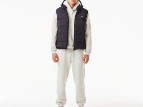 Мужской утеплённый жилет Lacoste с капюшоном
