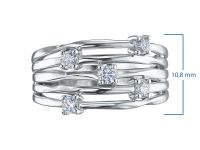 Классическое кольцо из белого золота э4712кц04210653_white