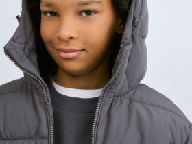 Утеплённая куртка для мальчиков, Серый