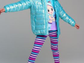 Куртка текстильная с полиуретановым покрытием для девочек