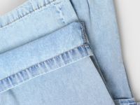 Широкие джинсы для девочек, Голубой