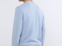 Джемпер с V-вырезом, Голубой